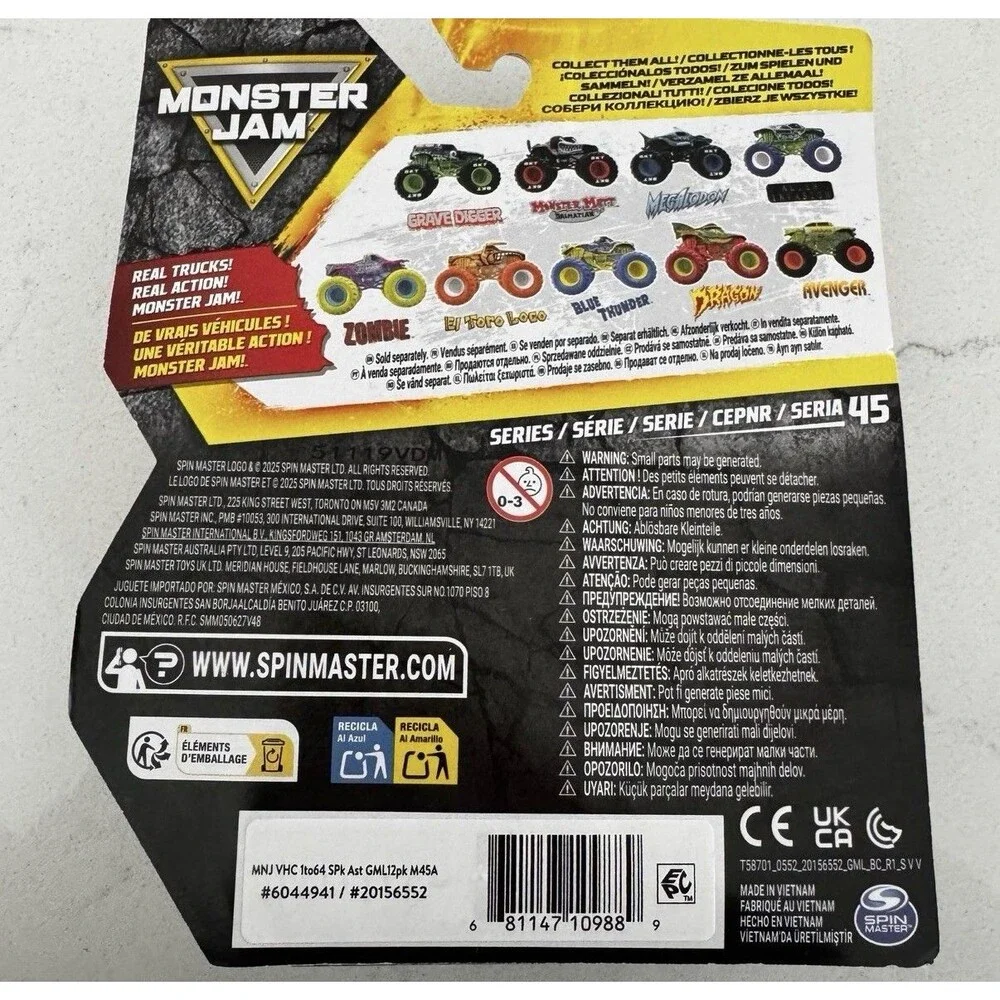 Monster Jam Series 45 WRECK DECK Monsterized Series